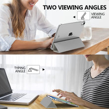 Load image into Gallery viewer, ProElite Cover for Apple iPad (A16) 11th/10th Generation (2025/2022) Cover Case, Transparent Smart case for iPad 11th/10th Gen 2025/2022 (Supports Auto Sleep Wake) with Stylus Pen, Grey
