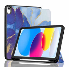 Load image into Gallery viewer, ProElite Smart Case for iPad (A16) 11th/10th Generation (2025/2022) [Auto Sleep/Wake Cover] [Left Side Pencil Holder] [Soft Flexible Case] Recoil Series - Ocean Blue
