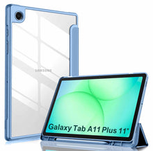 Load image into Gallery viewer, ProElite Cover for Samsung Galaxy Tab A11 Plus 11 inch 2025, Smart Flip Case Cover for Samsung Galaxy Tab A11+ 11" 2025 with Pen Holder, Haze Blue [Transparent Back]
