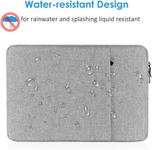 Load image into Gallery viewer, ProElite Polyster Laptop Sleeve Case Pouch for 13&quot; to 14&quot; MacBook Air/Retina, Compatible with Surface Pro, MacBook Pro 14&quot; M1 Pro/Max A2442, Galaxy Tab S8/S9 Ultra 14.6&quot;/iPad Pro 12.9, Light Grey
