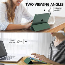 Load image into Gallery viewer, ProElite Cover for Apple iPad (A16) 11th/10th Generation (2025/2022) Cover Case, Transparent Smart case for iPad 11th/10th Gen 2025/2022 (Supports Auto Sleep Wake) with Stylus Pen, Dark Green
