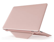 Load image into Gallery viewer, ProElite Case for MacBook Air 13 inch M2 2025/2024 M1 2021 2020 Release A2337 A2179 A1932 Model Touch ID, Slim Leather case with Foldable Stand, Pink
