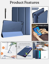 Load image into Gallery viewer, ProElite Cover for Samsung Galaxy Tab A11 Plus 11 inch Case Cover, Smart Flip Case Cover for Samsung Galaxy Tab A11+ 11" Translucent Back with Stylus Pen, Dark Blue
