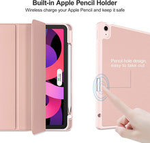 Load image into Gallery viewer, ProElite Case for for Apple iPad Air 11 Inch M4/M3/M2 2026/2025/2024, Air 5th/4th Gen 10.9 inch Pencil Cover for iPad Air [Auto Sleep/Wake Cover] [Pencil Holder] [Soft Flexible Case] Recoil Serie, Rose Gold
