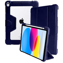 Load image into Gallery viewer, ProElite Cover for iPad (A16) 11th/10th Gen (2025/2022) Cover Case, Rugged Shockproof Armor Smart flip case Cover for Apple iPad 11th/10th Generation 2025/2022 with Pencil Holder, Dark Blue
