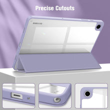 Load image into Gallery viewer, ProElite Cover for Samsung Galaxy Tab A9 Plus 11 inch Cover Case, Smart Flip Case Cover for Samsung Galaxy Tab A9+ 11 inch with S Pen Holder, Lavender [Transparent Back]
