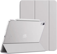Load image into Gallery viewer, ProElite Case for iPad Air 11 Inch M4/M3/M2 2026/2025/2024, Air 5th Gen 2022/iPad Air 4th Gen 2020 10.9 Inch, Slim Hard PC Translucent Back Shell Smart Cover Fit iPad Air 11 &amp; Air 10.9 Case,Grey
