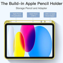 Load image into Gallery viewer, ProElite Smart Case for iPad (A16) 11th/10th Generation (2025/2022) [Auto Sleep/Wake Cover] [Left Side Pencil Holder] [Soft Flexible Case] Recoil Series - Yellow
