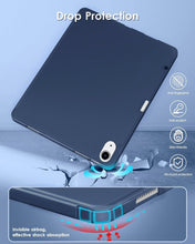 Load image into Gallery viewer, ProElite Case Cover for Apple iPad Air 11 M3/M2 2025/2024 Cover, Pencil Case for iPad Air 11 inch M3/M2 2025/2024 with Pencil Holder [Soft Flexible Case] Recoil Series - Dark Blue
