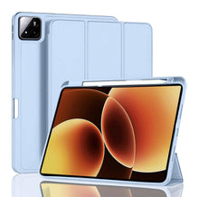 Load image into Gallery viewer, ProElite Cover for Xiaomi Mi Pad 7/7 Pro/Xiaomi Mi Pad 8/8 Pro 11.2 inch Cover, Soft Flexible Flip Case Cover with Pen Holder, Support Auto Sleep Wake, [Recoil Series] - Light Blue
