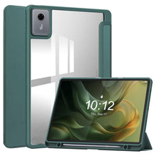 Load image into Gallery viewer, ProElite Cover for Motorola Pad 60 Neo 11 inch 2025, Smart Flip Case Cover for Motorola Pad 60 Neo 11 inch 2025 with Pen Holder, Dark Green [Transparent Back]
