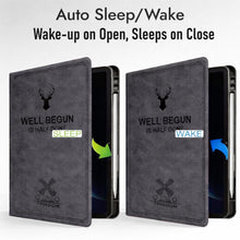 Load image into Gallery viewer, ProElite Case Cover for Xiaomi Redmi Pad 2 Pro 12.1 inch Case, Deer Flip case Cover for Xiaomi Redmi Pad 2 Pro 12.1 inch Case with Pen Holder [Auto Sleep Wake Feature], Black
