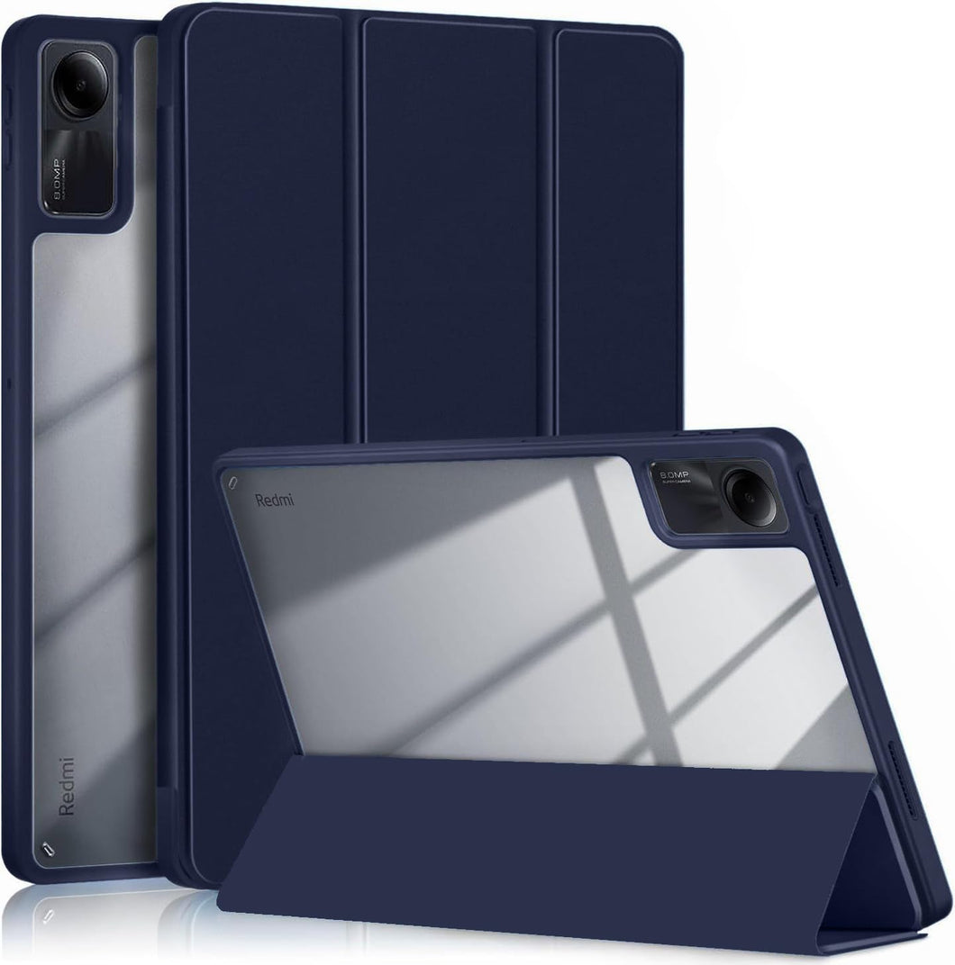 ProElite Case Cover for Redmi Pad SE 11 inch Cover, Transparent Flip Case for Redmi Pad SE 11 inch [Supports Auto Sleep Wake Function], Dark Blue