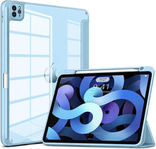Load image into Gallery viewer, ProElite Case for iPad Air 11 Inch M3/M2 2025/2024, iPad Air 10.9 inch 5th/4th Gen &amp; iPad Pro 11 inch 4th/3rd Gen 2022 case Cover, Transparent Smart Flip Cover with Pencil Holder, Haze Blue
