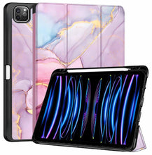 Load image into Gallery viewer, ProElite Smart Case for Apple iPad Pro 11 inch 2022/2021 4th/3rd Gen [Auto Sleep/Wake Cover] [Pencil Holder] [Soft Flexible Case] Recoil Series - Marble Pink

