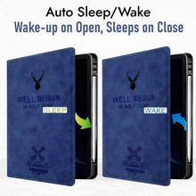 Load image into Gallery viewer, ProElite Case Cover for Oppo Pad 5 12.1 inch Case, Deer Flip case Cover for Oppo Pad 5 12.1 inch Case with Pen Holder [Auto Sleep Wake Feature], Dark Blue
