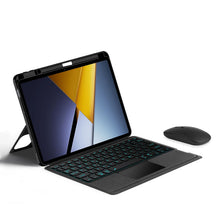 Load image into Gallery viewer, ProElite Wireless Bluetooth TouchPad Keyboard Case for Mi Pad 8/8 Pro 11.2 inch, Magnetic Detachable Bluetooth TouchPad Keyboard Mi Pad 8/8 Pro with Built-in 7-Colors Backlit &amp; Pen Holder, Black
