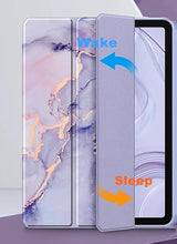 Load image into Gallery viewer, ProElite Smart Case for iPad 10.2 inch 2021 9th/8th/7th Gen [Auto Sleep/Wake Cover] [Pencil Holder] [Soft Flexible Case] Recoil Series - Marble Purple with Stylus Pen
