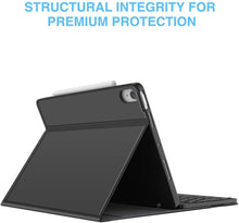 Load image into Gallery viewer, ProElite Detachable Wireless Bluetooth Keyboard case Cover for Apple iPad Air 11 inch 2024 M2, Pro 11 4th/3rd Gen 2022/2021 &amp; iPad Air 5th/4th Gen 10.9 inch with Pencil Holder, Black
