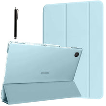 Load image into Gallery viewer, ProElite Cover for Samsung Galaxy Tab A9 Plus 11 inch Case Cover, Smart Flip Case Cover for Samsung Galaxy Tab A9+ 11 inch Translucent Back with Stylus Pen, Light Blue
