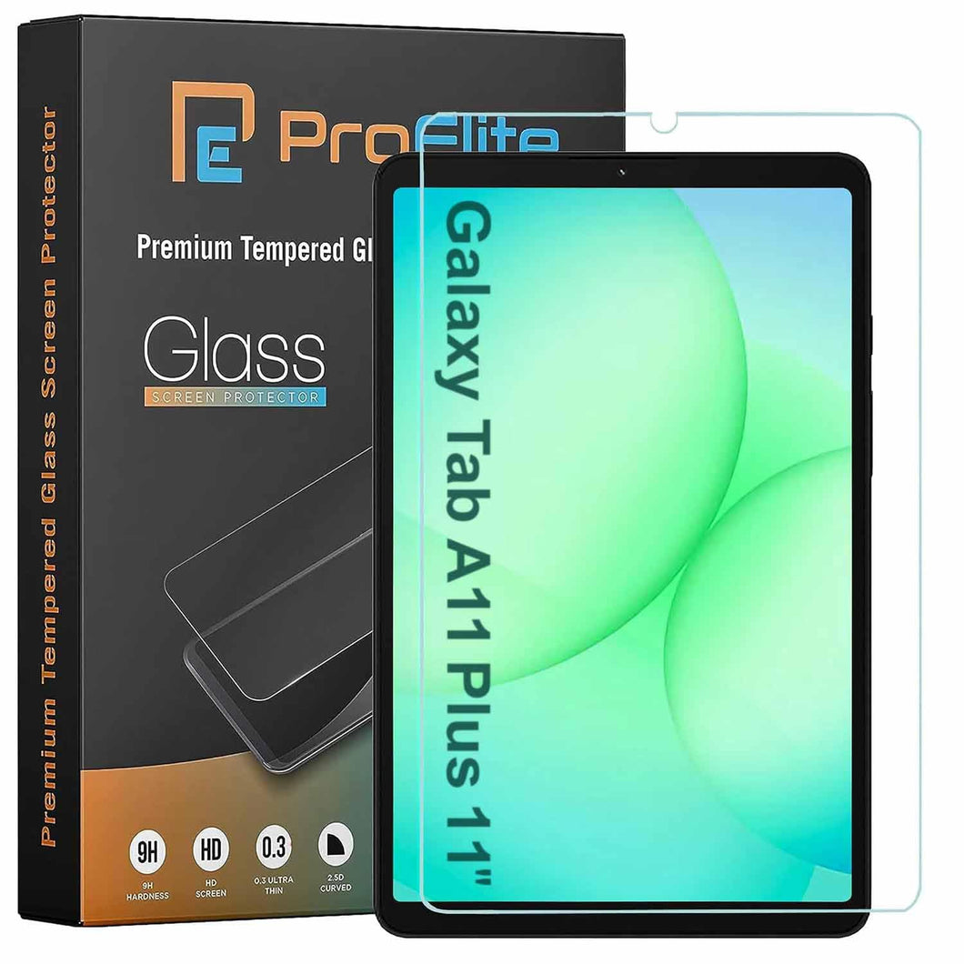 ProElite Screen Protector for Galaxy Tab A11 Plus 11 inch, Premium Tempered Glass Screen Protector for Samsung Galaxy Tab A11 Plus 11 inch (1-Pack)