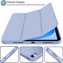Load image into Gallery viewer, ProElite Case Cover for Apple iPad Air 13 M3/M2 2025/2024 &amp; Pro 12.9 inch Cover, Pencil Case for iPad Air 13 M3/M2 &amp; Pro 12.9 with Pencil Holder [Soft Flexible Case] Recoil Series - Lavender
