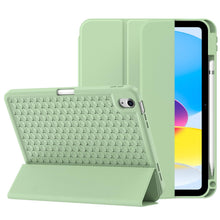Load image into Gallery viewer, ProElite Smart Flip Case Cover for Apple iPad (A16) 11th/10th Generation (2025/2022) [with Pencil Holder] [Honey Comb Series] - Matcha Green
