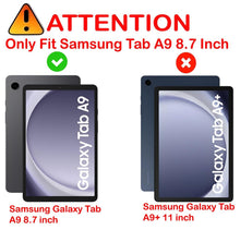 Load image into Gallery viewer, ProElite Cover for Galaxy Tab A11 8.7 inch /A9 8.7&quot; Case Cover, 360 Rotatable Smart Flip Case cover for Galaxy Tab A9/A11 8.7 inch tablet with Stylus Pen, Black
