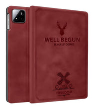 Load image into Gallery viewer, ProElite Case Cover for Xiaomi Mi Pad 8/8 Pro 11.2 inch Case, Deer Flip case Cover for Mi Pad 8/8 Pro 11.2 inch Case with Pen Holder [Auto Sleep Wake Feature], Wine Red
