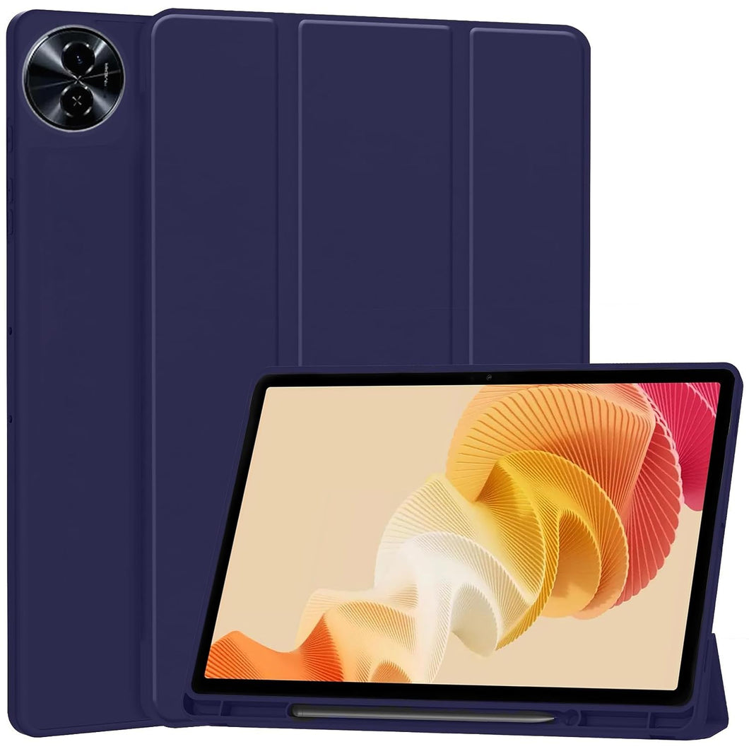 ProElite Cover for Realme Pad 2 11.5 inch Case Cover, Soft Flexible Flip Case Cover with Pencil Holder for Realme Pad 11.5 inch, [Recoil Series] - Dark Blue