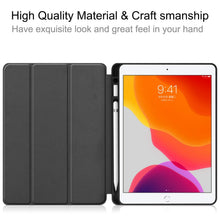 Load image into Gallery viewer, ProElite Cover for Apple iPad Air 3 10.5 inch Case Cover, Smart Flip Case Cover for Apple iPad Air 3/Pro 10.5" with Pencil Holder and Flexible Back, Marble Purple
