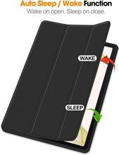 Load image into Gallery viewer, ProElite Cover for Lenovo idea Tab 11 inch 2025 case Cover, Soft Flexible Flip Case Cover for Lenovo idea Tab 11 inch 2025 with Pen Holder [Recoil Series] - Marble Black

