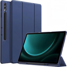 Load image into Gallery viewer, ProElite Cover for Galaxy Tab S7 FE/S7+/S8+ 12.4&quot; Cover, Soft Flexible Flip Case with S Pen Holder for Galaxy Tab S7 FE/S7 Plus/S8 Plus 12.4 inch, Support Auto Sleep Wake, [Recoil Series]- Dark Blue
