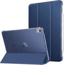 Load image into Gallery viewer, ProElite Case Cover for Apple iPad Air 11 inch M3/M2 2025/2024 Cover, Smart Flip Case for Apple iPad Air 11 inch M3/M2 2025/2024, Translucent Back with Stylus Pen, Dark Blue
