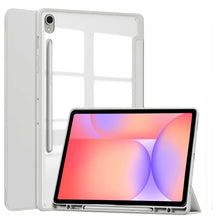Load image into Gallery viewer, ProElite Cover for Samsung Galaxy Tab S10 Lite 10.9&quot;/ Tab S9 FE 10.9 inch/Tab S10 FE/Tab S9 11 inch Cover Case, Smart Flip Case Cover with S Pen Holder, Grey [Transparent Back]
