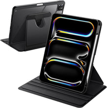 Load image into Gallery viewer, ProElite Cover Case for Apple iPad Pro 11 inch 2024/2025 M4/M5 with Pencil Holder, 360 Degree Rotation Protective Stand Cover Clear Back for iPad Pro 11 M4/M5 2024/2025, Auto Wake/Sleep, Black
