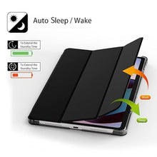 Load image into Gallery viewer, ProElite Case Cover for Xiaomi Redmi Pad 2 11 inch Cover, Smart Flip Case Cover for Xiaomi Redmi Pad 2 11 inch Translucent Back with Stylus Pen [Auto Sleep Wake Feature], Black
