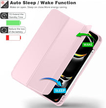 Load image into Gallery viewer, ProElite Case Cover for Apple iPad Pro 11 inch 2024/2025 M4/M5 5th/6th Gen Cover, Pencil Case for iPad Pro 11 M4/M5 with Pencil Holder, Auto Sleep Wake [Soft Flexible Case] Recoil Series - Pink
