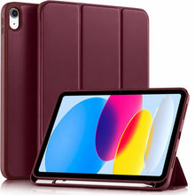 Load image into Gallery viewer, ProElite Smart Case for iPad (A16) 11th/10th Generation (2025/2022) [Auto Sleep/Wake Cover] [Left Side Pencil Holder] [Soft Flexible Case] Recoil Series - Wine
