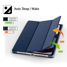 Load image into Gallery viewer, ProElite Case Cover for Lenovo idea Tab 11 inch Cover, Smart Flip Case Lenovo idea Tab 11 inch 2025 Tablet Translucent Back with Stylus Pen, Dark Blue
