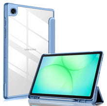 Load image into Gallery viewer, ProElite Cover for Samsung Galaxy Tab A11 8.7 inch Cover Case, Smart Flip Case Cover for Samsung Galaxy Tab A11 8.7 inch with S Pen Holder, Haze Blue [Transparent Back]
