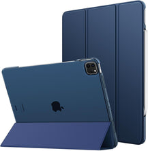 Load image into Gallery viewer, ProElite Case Cover for Apple iPad Pro 13 inch M4 2024 Cover, Smart Flip Case for Apple iPad Pro 13 inch M4 2024, Translucent Back with Stylus Pen, Dark Blue
