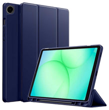 Load image into Gallery viewer, ProElite Cover for Samsung Galaxy Tab A11 8.7 inch case, Soft Flexible Flip Case Cover with S Pen Holder for Samsung Galaxy Tab A11 8.7 inch with Auto Sleep Wake [Recoil Series] - Dark Blue
