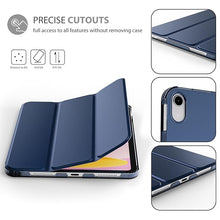 Load image into Gallery viewer, ProElite Case Cover for Apple iPad (A16) 11th/10th Generation (2025/2022) Case, Smart Flip Case Cover for Apple iPad 11th/10th Gen with Translucent Back &amp; Pencil Holder, (with Stylus), Dark Blue
