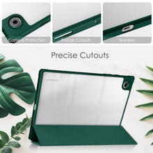 Load image into Gallery viewer, ProElite Cover for Samsung Galaxy Tab A11 Plus 11 inch 2025, Smart Flip Case Cover for Samsung Galaxy Tab A11 Plus 11 inch 2025 with Pen Holder, Dark Green [Transparent Back]
