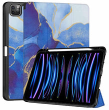 Load image into Gallery viewer, ProElite Smart Case for Apple iPad Pro 11 inch 2022/2021 4th/3rd Gen [Auto Sleep/Wake Cover] [Pencil Holder] [Soft Flexible Case] Recoil Series - Ocean Blue
