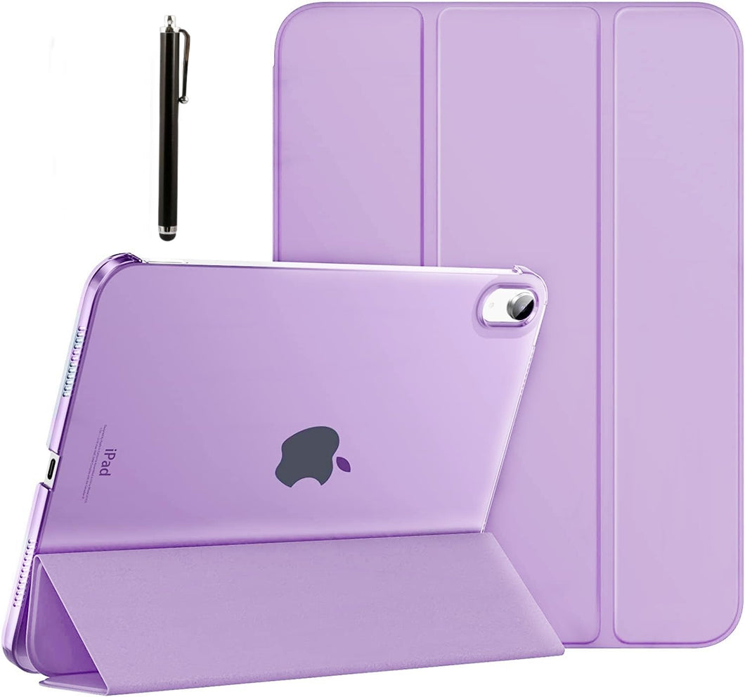 ProElite Cover for Apple iPad (A16) 11th/10th Generation (2025/2022) Cover Case, Transparent Smart case for iPad 11th/10th Gen 2025/2022 (Supports Auto Sleep Wake) with Stylus Pen, Purple