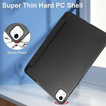 Load image into Gallery viewer, ProElite Cover for Apple iPad Air 13 M3/M2 2025/2024 case, Smart Case Cover for Apple iPad Air 13 inch M3/M2 2025/2024 [Auto Sleep/Wake ], Translucent Hard Back with Pencil Holder, Black

