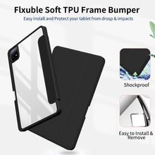 Load image into Gallery viewer, ProElite for Xiaomi Mi Pad 6 case Cover, Transaprent Flip Case for Xiaomi Mi Pad 6 11 inch with Pen Holder (Supports Auto Sleep Wake Function), Hippy
