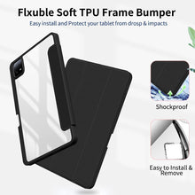 Load image into Gallery viewer, ProElite for Xiaomi Mi Pad 6 case Cover, Transaprent Flip Case for Xiaomi Mi Pad 6 11 inch with Pen Holder (Supports Auto Sleep Wake Function), Marble Green
